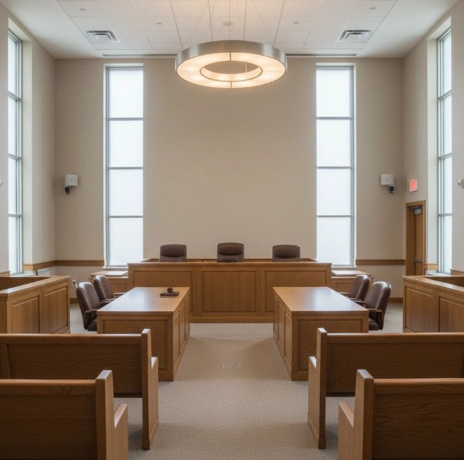 법정 내부 모습